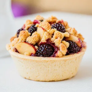 Blackberry & Apple Crumble Tart