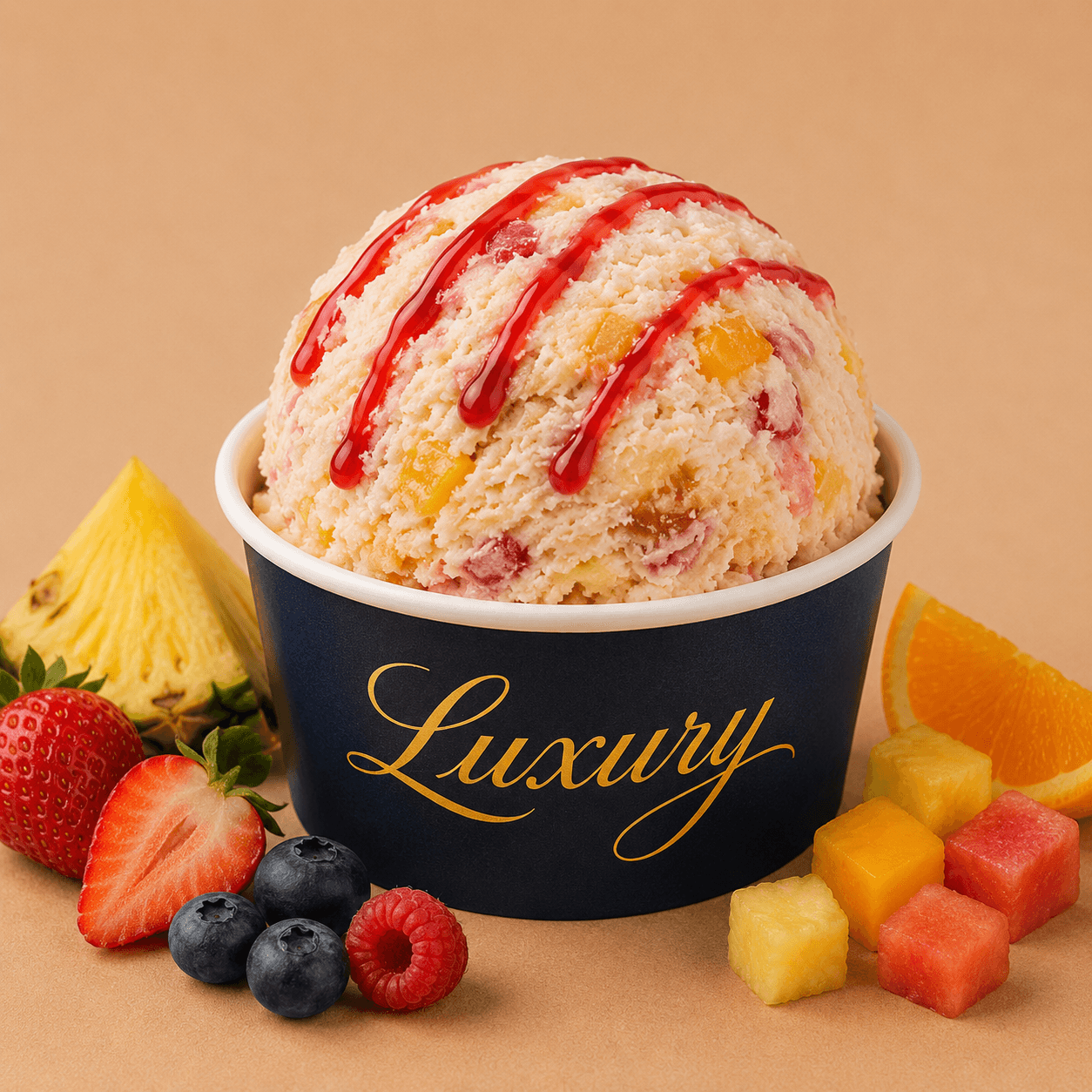 Fruit Salad Luxury Ice Cream 5ltr