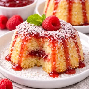 Jam Coconut Pudding Individuals Bundts