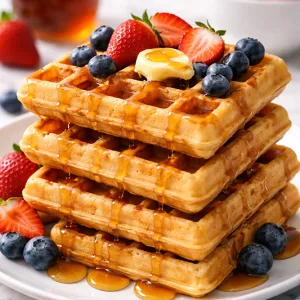 Classic Belgian Sweet Waffles