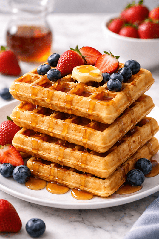 Classic Belgian Sweet Waffles