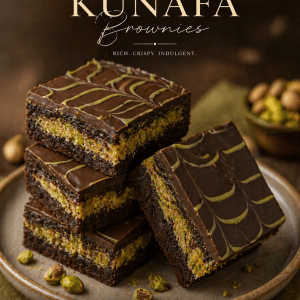 kunafa brownies