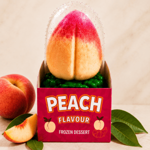 Frosty Peach Ice cream